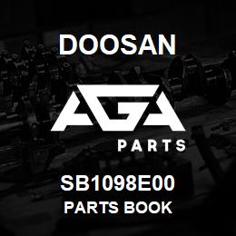 SB1098E00 Doosan PARTS BOOK | AGA Parts