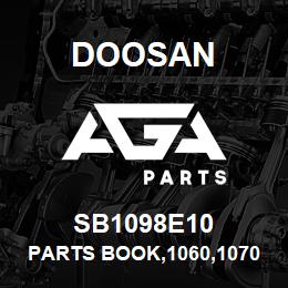 SB1098E10 Doosan PARTS BOOK,1060,1070,1280,1290 | AGA Parts