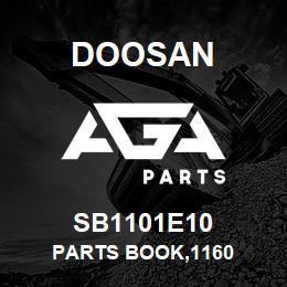 SB1101E10 Doosan PARTS BOOK,1160 | AGA Parts