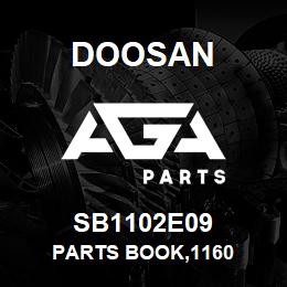 SB1102E09 Doosan PARTS BOOK,1160 | AGA Parts