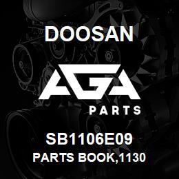 SB1106E09 Doosan PARTS BOOK,1130 | AGA Parts