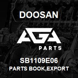 SB1109E06 Doosan PARTS BOOK,EXPORT | AGA Parts