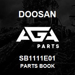 SB1111E01 Doosan PARTS BOOK | AGA Parts