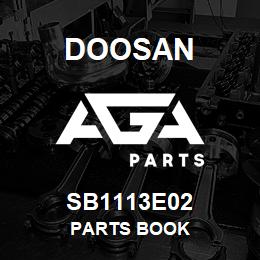 SB1113E02 Doosan PARTS BOOK | AGA Parts