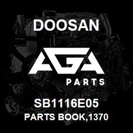 SB1116E05 Doosan PARTS BOOK,1370 | AGA Parts