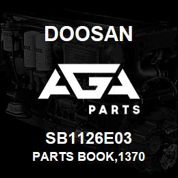 SB1126E03 Doosan PARTS BOOK,1370 | AGA Parts