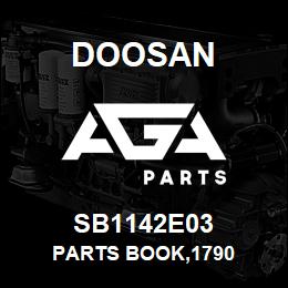 SB1142E03 Doosan PARTS BOOK,1790 | AGA Parts