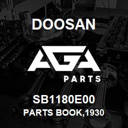 SB1180E00 Doosan PARTS BOOK,1930 | AGA Parts