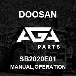 SB2020E01 Doosan MANUAL,OPERATION | AGA Parts