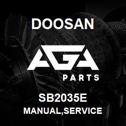 SB2035E Doosan MANUAL,SERVICE | AGA Parts