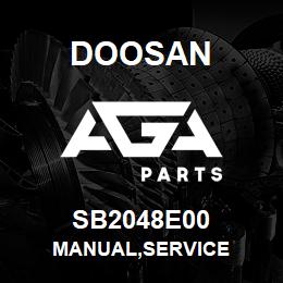 SB2048E00 Doosan MANUAL,SERVICE | AGA Parts