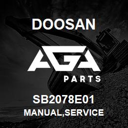 SB2078E01 Doosan MANUAL,SERVICE | AGA Parts