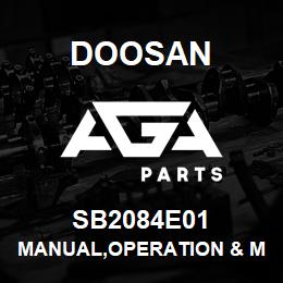 SB2084E01 Doosan MANUAL,OPERATION & MAINTENANCE | AGA Parts