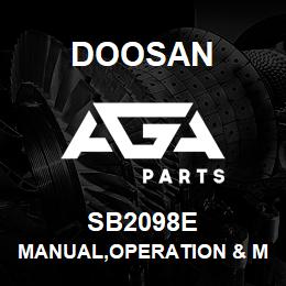 SB2098E Doosan MANUAL,OPERATION & MAINTENANCE,OLD | AGA Parts