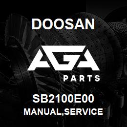 SB2100E00 Doosan MANUAL,SERVICE | AGA Parts