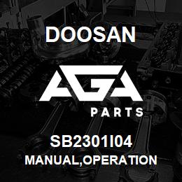 SB2301I04 Doosan MANUAL,OPERATION | AGA Parts