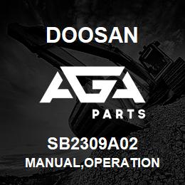 SB2309A02 Doosan MANUAL,OPERATION | AGA Parts