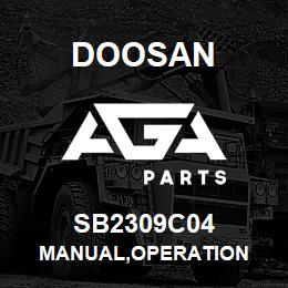 SB2309C04 Doosan MANUAL,OPERATION | AGA Parts