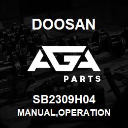 SB2309H04 Doosan MANUAL,OPERATION | AGA Parts