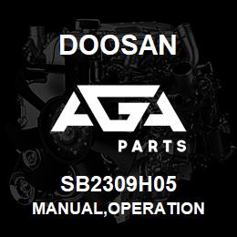 SB2309H05 Doosan MANUAL,OPERATION | AGA Parts