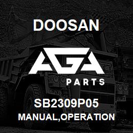 SB2309P05 Doosan MANUAL,OPERATION | AGA Parts