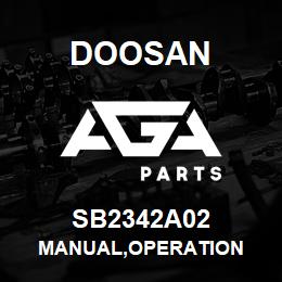 SB2342A02 Doosan MANUAL,OPERATION | AGA Parts