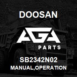 SB2342N02 Doosan MANUAL,OPERATION | AGA Parts