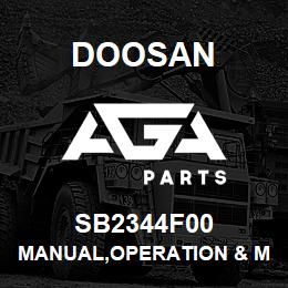 SB2344F00 Doosan MANUAL,OPERATION & MAINTENANCE,D25G | AGA Parts