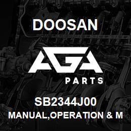 SB2344J00 Doosan MANUAL,OPERATION & MAINTENANCE,SLOVAK | AGA Parts