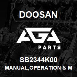 SB2344K00 Doosan MANUAL,OPERATION & MAINTENANCE,DANISH | AGA Parts