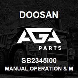 SB2345I00 Doosan MANUAL,OPERATION & MAINTENANCE,D160S-5 | AGA Parts