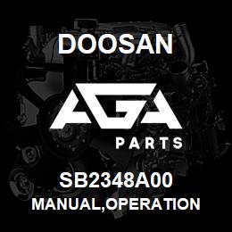 SB2348A00 Doosan MANUAL,OPERATION | AGA Parts