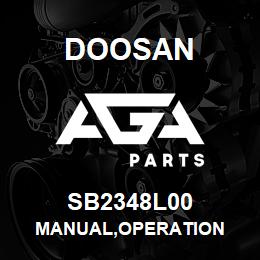 SB2348L00 Doosan MANUAL,OPERATION | AGA Parts