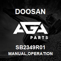 SB2349R01 Doosan MANUAL,OPERATION | AGA Parts