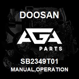 SB2349T01 Doosan MANUAL,OPERATION | AGA Parts