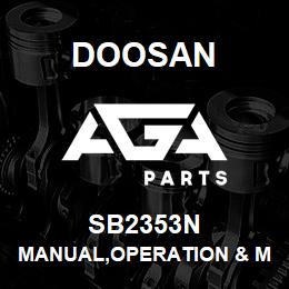 SB2353N Doosan MANUAL,OPERATION & MAINTENANCE | AGA Parts