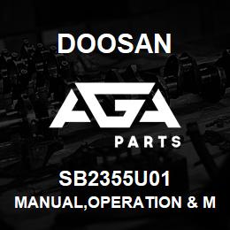 SB2355U01 Doosan MANUAL,OPERATION & MAINTENANCE | AGA Parts