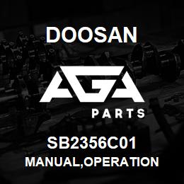 SB2356C01 Doosan MANUAL,OPERATION | AGA Parts