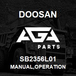 SB2356L01 Doosan MANUAL,OPERATION | AGA Parts