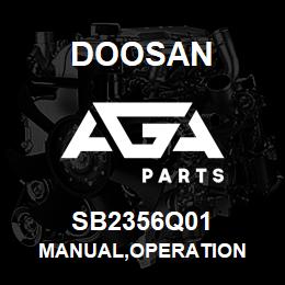 SB2356Q01 Doosan MANUAL,OPERATION | AGA Parts