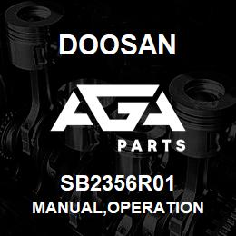 SB2356R01 Doosan MANUAL,OPERATION | AGA Parts