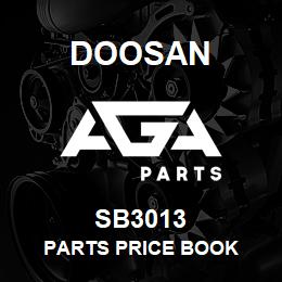 SB3013 Doosan PARTS PRICE BOOK | AGA Parts