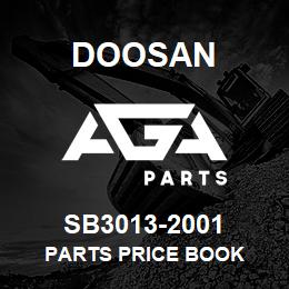 SB3013-2001 Doosan PARTS PRICE BOOK | AGA Parts