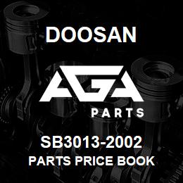 SB3013-2002 Doosan PARTS PRICE BOOK | AGA Parts