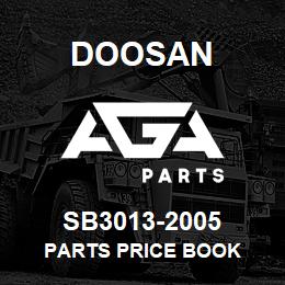 SB3013-2005 Doosan PARTS PRICE BOOK | AGA Parts