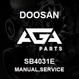 SB4031E Doosan MANUAL,SERVICE | AGA Parts