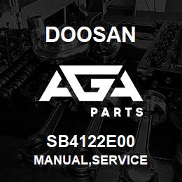 SB4122E00 Doosan MANUAL,SERVICE | AGA Parts