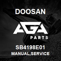 SB4198E01 Doosan MANUAL,SERVICE | AGA Parts