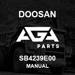 SB4239E00 Doosan MANUAL | AGA Parts