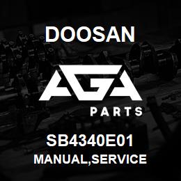 SB4340E01 Doosan MANUAL,SERVICE | AGA Parts